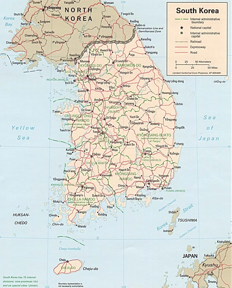 Cheonan map